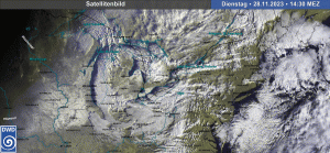 DWD Lake Effect Snow Verbindendes meteorologisches Phaenomen zwischen Ostsee und Grossen Seen