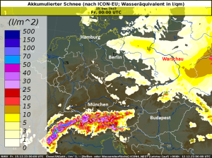 DWD Schneehoehen in Europa – ein kurzer Rueck und Ausblick