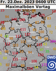 DWD Wildes Vor Weihnachtswetter