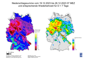 DWD Hintergrundbericht zum Weihnachtshochwasser