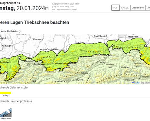 DWD Kenntnisse der Lawinenkunde und des Wetters helfen bei der sicheren Skitourenplanung