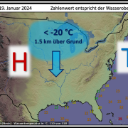 DWD Eine Schlange ueber dem Michigansee