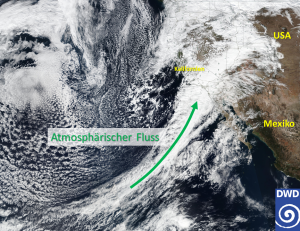 DWD Schwere Unwetter in Kalifornien