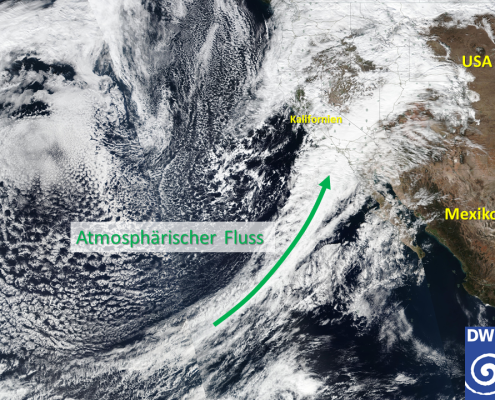 DWD Schwere Unwetter in Kalifornien
