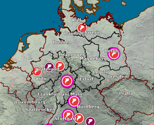 DWD Tornadosichtungen in Deutschland