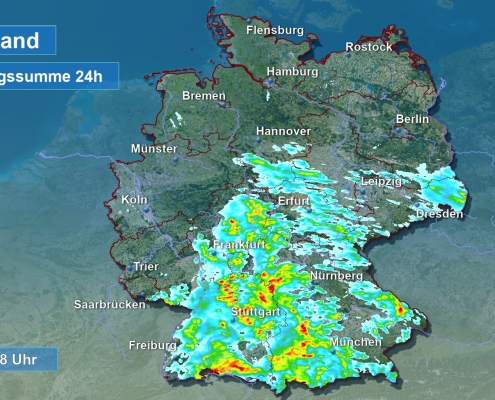 DWD Schwere Gewitter samt Ueberflutungen