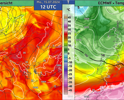 DWD Hochsommerwetter mit Abstrichen