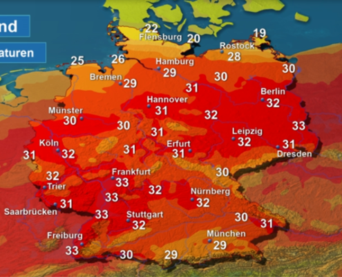 DWD Kurze Hitze hier extreme Hitzewelle dort