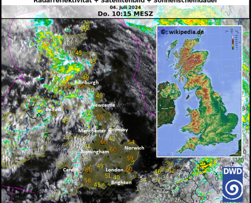 DWD Wahlwetter in Grossbritannien