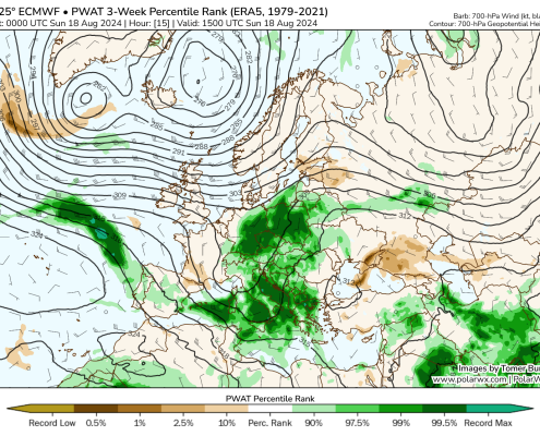 DWD Heftiger Starkregen Unwetterserie ueber Europa