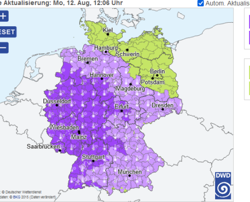 DWD Von Feuchtigkeit und Hitze