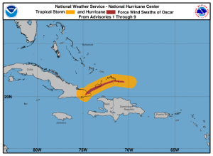DWD OSCAR Ein Hurricane laeuft unter dem Radar