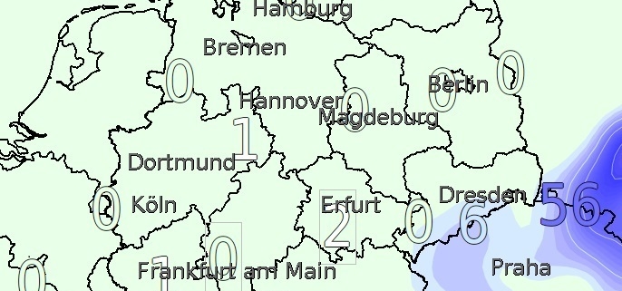 DWD Schnee am ersten Advent