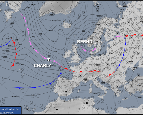 DWD Grenzwetterlage mit kraeftigen Schneefaellen erwartet