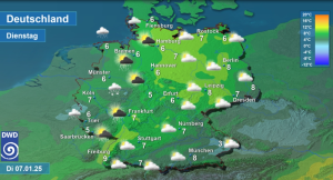 DWD Tief BERND und das Dreikoenigswetter 3
