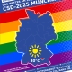 Bunt vielfaeltig und heiss Sommerwetter beim CSD in Muenchen und Leipzig 1