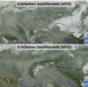 Kanadischer Rauch truebt Sonnenschein in Europa 1