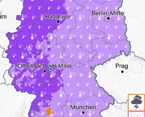 Schwitzend in den Sturm Teils kraeftige Gewitter beenden Hitzewelle 1
