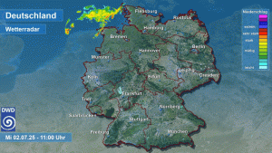 Schwitzend in den Sturm Teils kraeftige Gewitter beenden Hitzewelle 3