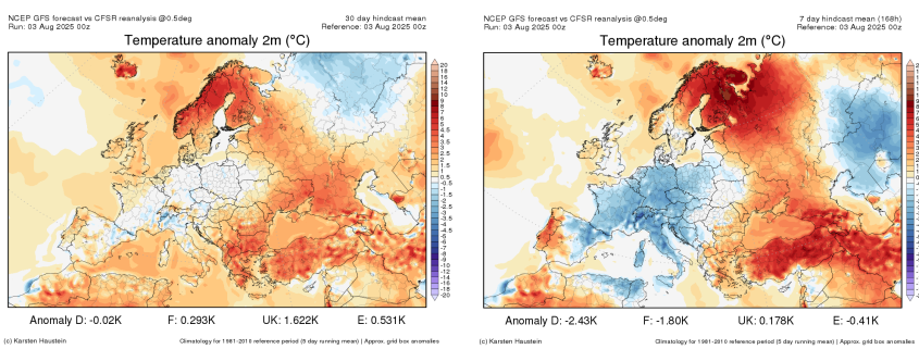 Extremes Wetter in Teilen Europas