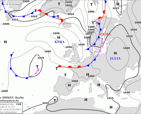 Markanter Luftmassenwechsel beendet die Hitzewelle 1