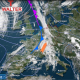 Intensive Regenfaelle ueber dem Westen Deutschlands 1