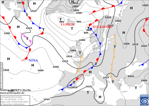 Schwere Gewitter und Starkregen im Anmarsch