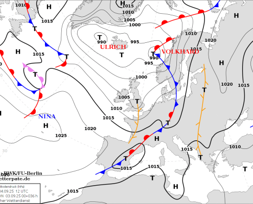 Schwere Gewitter und Starkregen im Anmarsch