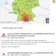 Unwetter gestern Abend 2