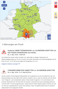 Unwetter gestern Abend 2