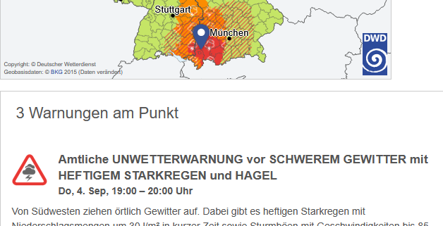 Unwetter gestern Abend 2