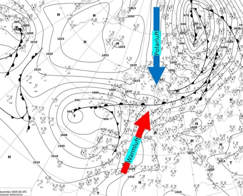 Polarluft versus Warmluft