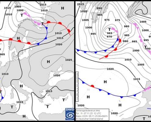 Viel Niederschlag im Mittelmeerraum