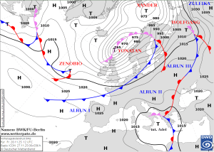 Glatteisgefahr im Suedosten Deutschlands