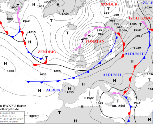 Glatteisgefahr im Suedosten Deutschlands