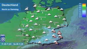 Glatteisgefahr im Suedosten Deutschlands 1