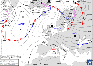 Kaltes Hochdruckwetter praegt Weihnachten