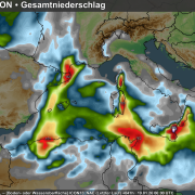Sturmtief „Harry und seine Auswirkungen im Mittelmeerraum