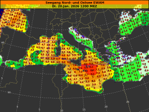 Sturmtief „Harry und seine Auswirkungen im Mittelmeerraum 2
