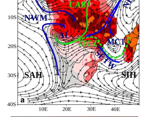 Aussergewoehnliche Regenmengen im suedoestlichen Afrika und deren Auswirkungen in Mosambik