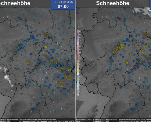 Glatteis und Schnee Rueckblick und Vorausschau