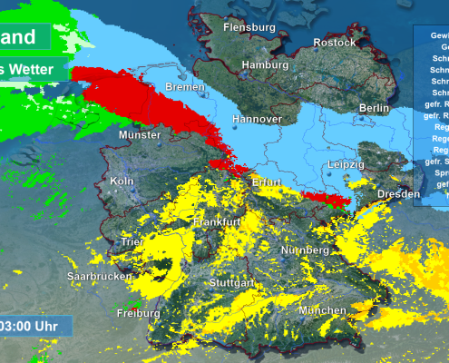 Hochdruck und Tiefdruck im Clinch