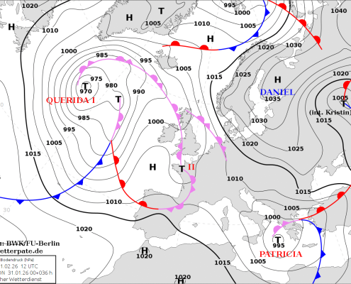 Polarwirbel vor moeglicher Aufspaltung – droht Mitteleuropa eine Kaeltephase