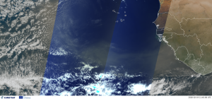 Satelliten und Sahara Staub in Suriname 2