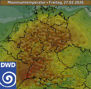 Ungewoehnliche Fruehlingswaerme zum meteorologischen Winterende 1