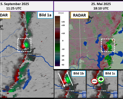 Radaranalyse an einem Gewittertag 1