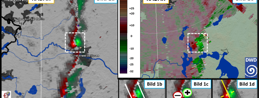 Radaranalyse an einem Gewittertag 1