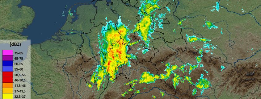 Heftige Regenfaelle im Osten und Nordosten 1