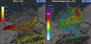 Heftige Regenfaelle im Osten und Nordosten 2