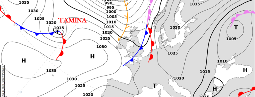 Tiefs "Saskia" und "Tamina" leiten Wetterumschwung ein 1 Tiefs 1